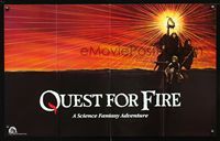 b517 QUEST FOR FIRE 25x40 special '82 Rae Dawn Chong, great artwork of cave men!