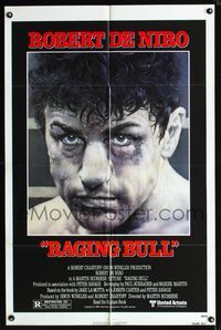 b525 RAGING BULL one-sheet movie poster '80 Robert De Niro, Martin Scorsese, boxing classic!