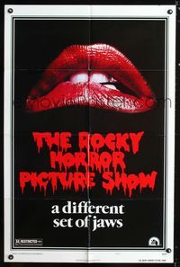 b557 ROCKY HORROR PICTURE SHOW style A one-sheet movie poster '75 a different set of jaws!