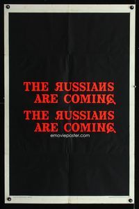 b563 RUSSIANS ARE COMING teaser one-sheet movie poster '66 Carl Reiner screwball Cold War comedy!