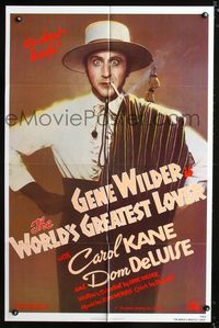 b699 WORLD'S GREATEST LOVER one-sheet movie poster '77 most romantic Gene Wilder, great image!