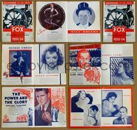 c007 FOX PERSONALITIES & PRODUCT 1933-34 campaign book Will Rogers, Charlie Chan, sexy Clara Bow!
