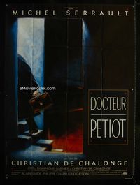 c408 DOCTEUR PETIOT French one-panel poster '90 Christian De Chalonge, Michel Serrault, cool art!
