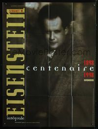 c417 EISENSTEIN CENTENAIRE French one-panel poster '98 Russian director Sergei M. Eisenstein's best!