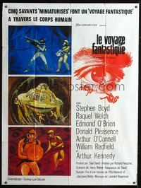 c430 FANTASTIC VOYAGE French one-panel movie poster '66 Raquel Welch, Richard Fleischer sci-fi!