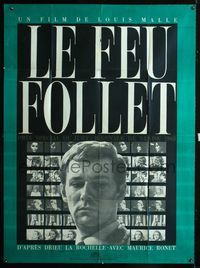 c434 FIRE WITHIN French one-panel movie poster '63 Louis Malle, Maurice Ronet, alcoholism!