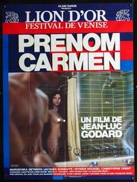 c435 FIRST NAME CARMEN French one-panel '83 Jean-Luc Godard, sexy Maruschka Detmers in shower!