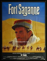 c441 FORT SAGANNE French one-panel poster '84 great image of Gerard Depardieu in the Foreign Legion!