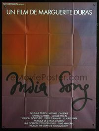 c483 INDIA SONG French one-panel movie poster '75 Marguerite Duras romantic musical!