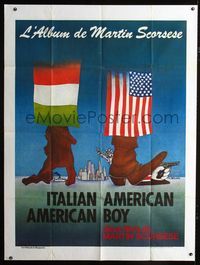 c487 ITALIANAMERICAN/AMERICAN BOY French one-panel poster '80s Martin Scorsese, great Wilson art!