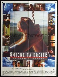 c492 KEEP YOUR RIGHT UP French one-panel movie poster '87 Jean-Luc Godard, Jane Birkin, cool images!