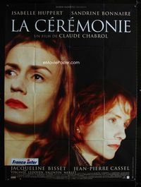 c500 LA CEREMONIE French one-panel poster '95 Claude Chabrol, Isabelle Huppert, Sandrine Bonnaire