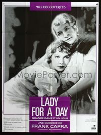 c506 LADY FOR A DAY French one-panel poster R70s Frank Capra classic, May Robson, Glenda Farrell