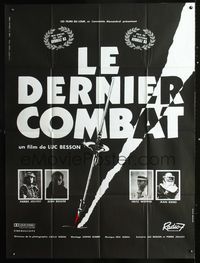 c517 LE DERNIER COMBAT French one-panel '83 Luc Besson, Jean Reno, cool art by Guichard & Arno!