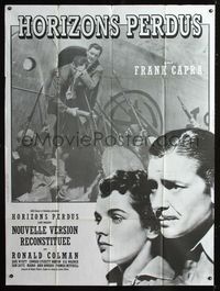 c531 LOST HORIZON French one-panel movie poster R80s Ronald Colman & Frank Capra classic!
