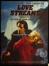 c534 LOVE STREAMS French one-panel '84 great image of John Cassavetes & Gena Rowlands by Wall!