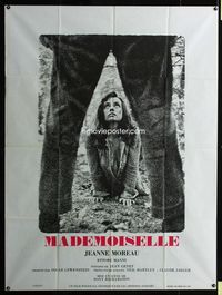 c541 MADEMOISELLE French one-panel movie poster '66 Jeanne Moreau, Tony Richardson