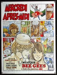 c552 MELODY French one-panel movie poster '71 Mark Lester, cool comic book art design!