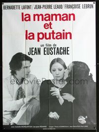 c558 MOTHER & THE WHORE French one-panel '73 Jean Eustache, Jean-Pierre Leaud, Bernadette Lafont