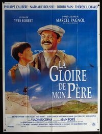 c562 MY FATHER'S GLORY French one-panel poster '91 Yves Robert, Philippe Caubere, art by Millet!