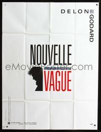 c569 NEW WAVE French one-panel movie poster '90 Jean-Luc Godard, Alain Delon, cool image!