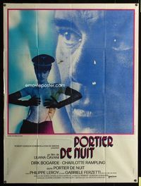 c572 NIGHT PORTER French one-panel movie poster '74 Dirk Bogarde, sexiest Charlotte Rampling!