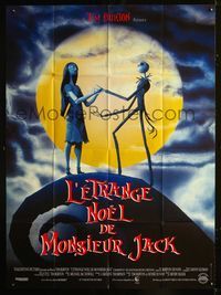 c573 NIGHTMARE BEFORE CHRISTMAS French one-panel movie poster '93 Tim Burton, great different image!