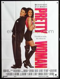 c601 PRETTY WOMAN French one-panel movie poster '90 sexiest prostitute Julia Roberts, Richard Gere