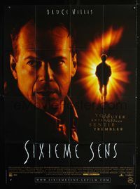 c631 SIXTH SENSE French one-panel poster '99 Bruce Willis, Haley Joel Osment, M. Night Shyamalan