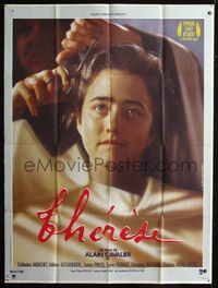 c652 THERESE French one-panel '86 great close up of Catherine Mouchet as St. Therese, Alain Cavalier