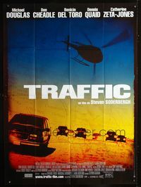 c665 TRAFFIC French one-panel movie poster '00 Steven Soderbergh, drug smuggling!
