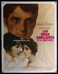 c671 TWO ENGLISH GIRLS French one-panel movie poster '71 Francois Truffaut, Jean-Pierre Leaud