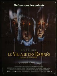 c680 VILLAGE OF THE DAMNED French one-panel movie poster '95 John Carpenter horror!