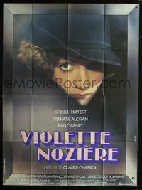 c681 VIOLETTE French one-panel poster '79 Claude Chabrol, cool image of Isabelle Huppert by Landi!