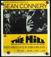 c141 HILL window card movie poster '65 Sidney Lumet, great close up of Sean Connery!