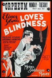 c179 LOVE'S BLINDNESS WC '26 Elinor Glyn, art of Jewish Pauline Starke & Brit Antonio Moreno!