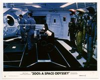 d002 2001: A SPACE ODYSSEY 8x10 mini lobby card #2 '68 Lockwood and Dullea inside of space ship!