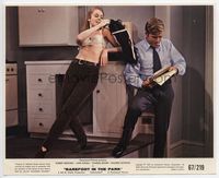 d028 BAREFOOT IN THE PARK color 8x10 movie still '67 Robert Redford & sexy half-dressed Jane Fonda!
