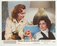 d043 BLOODLINE 8x10 mini movie lobby card #5 '79 Audrey Hepburn & Irene Papas close up!