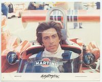 d047 BOBBY DEERFIELD 8x10 mini movie lobby card #2 '77 great close up of Al Pacino in race car!