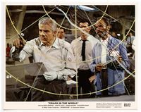 d093 CRACK IN THE WORLD color 8x10 movie still '65 Dana Andrews is very intense!