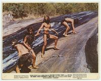 d094 CREATURES THE WORLD FORGOT color 8x10 movie still '71 sexy cave men & cave woman!