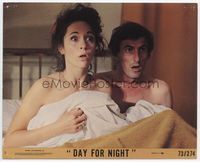 d095 DAY FOR NIGHT 8x10 mini LC #8 '73 Francois Truffaut, Valentine Cortese surprised in bed!