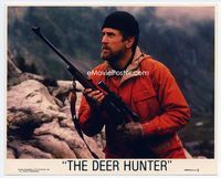 d098 DEER HUNTER color 8x10 movie still '78 best Robert De Niro close up with hunting rifle!