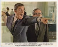 d106 DIVORCE AMERICAN STYLE color 8x10 movie still '67 Dick Van Dyke & Joe Flynn close up!