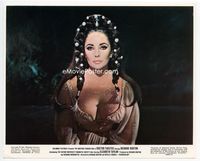 d108 DOCTOR FAUSTUS color 8x10 still '68 great close up of Elizabeth Taylor barely in her gown!