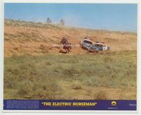 d118 ELECTRIC HORSEMAN 8x10 mini movie lobby card #6 '79 Robert Redford chased by police!