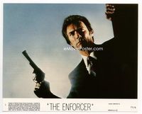 d119 ENFORCER color 8x10 movie still #1 '76 best close up image of Clint Eastwood with gun!!