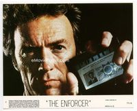 d120 ENFORCER color 8x10 movie still #2 '76 super close up of Clint Eastwood with Dirty Harry badge!