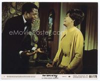 d128 FOR LOVE OF IVY color 8x10 movie still #3 '68 Sidney Poitier & Abbey Lincoln laughing!